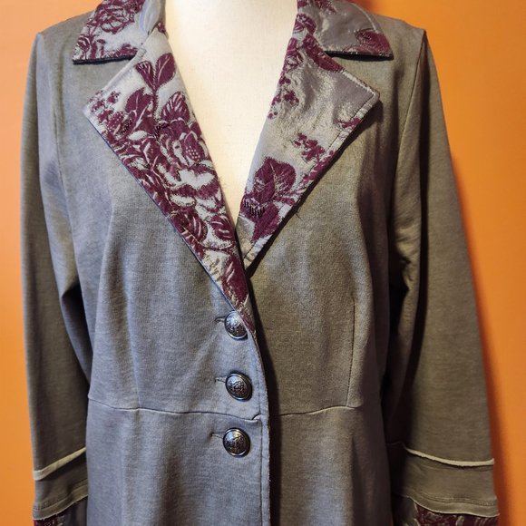 SOFT Surroundings NEWT  coat size L - Picture 2 of 11